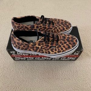 Authentic Leopard Print Vans